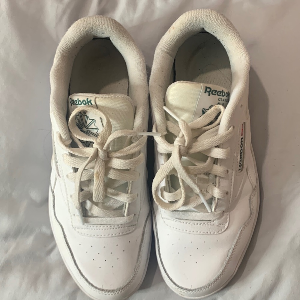 Reebok white shoes